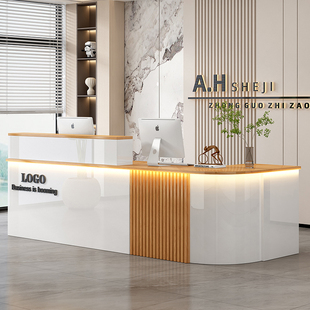 收银台柜台转角吧台小型服务台便利店超市定制公司酒店前台接待台