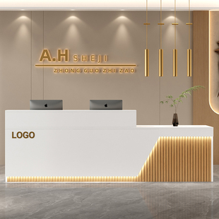 吧台收银台酒吧奶茶店超市店铺小型美容院服务台柜公司前台接待台