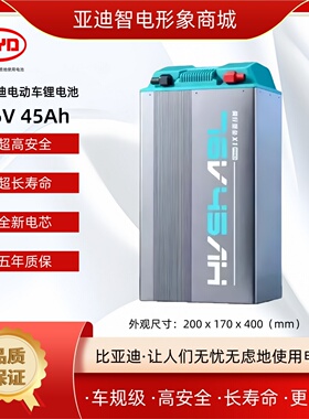 比亚迪76V 45Ah骑行堡垒X1 Pro两轮电摩三轮电动车锂电池长续航
