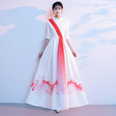 2026新款 宴会诗歌朗诵演出服长裙礼服男女表演服 舞台合唱团服装