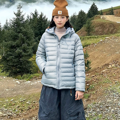 95白鸭绒新国标户外轻量透气排骨内胆防钻绒羽绒服保暖时尚外套潮