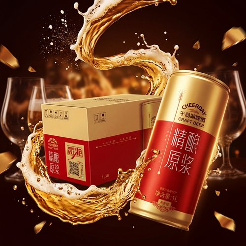 千岛湖精酿原浆全麦啤酒1000ml*6罐