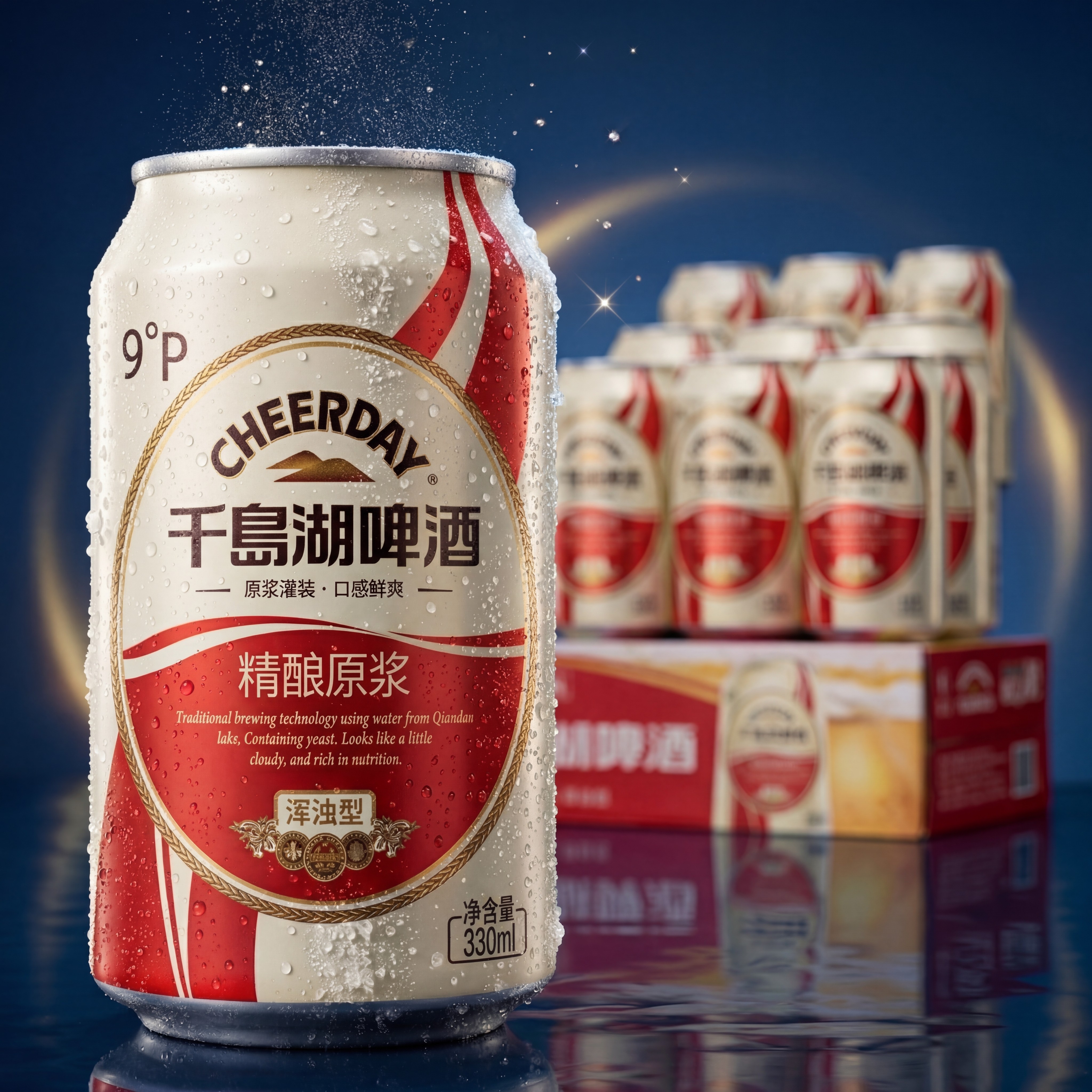 【精酿原浆】千岛湖精酿原浆啤酒9 &deg;经典精酿原浆啤酒330ml 罐装