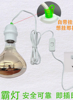 家用节能浴霸取暖灯免打孔壁挂式灯座卫生间浴室275w防水制热灯泡