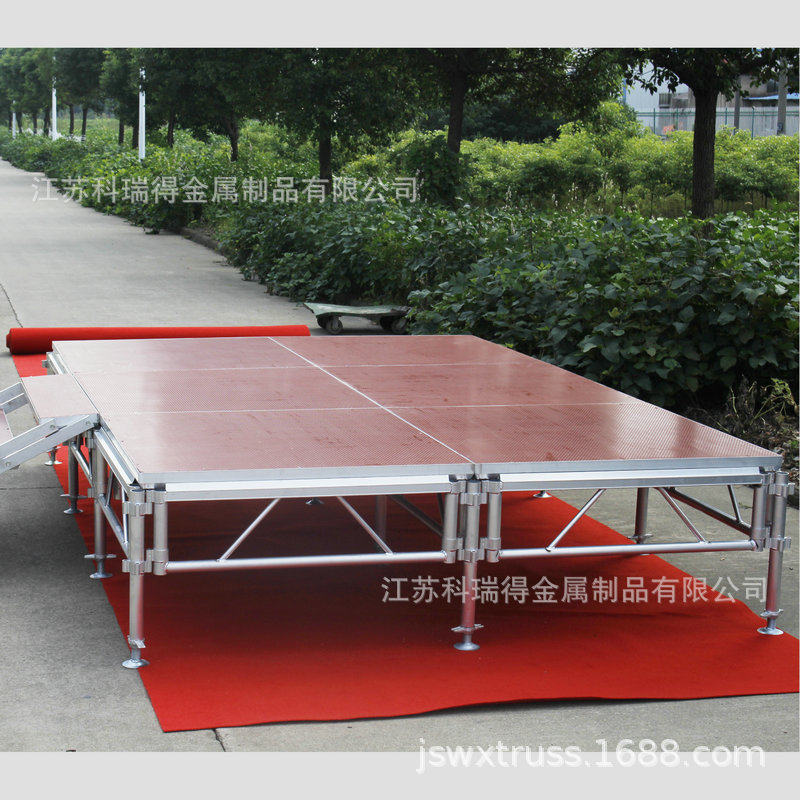 现货供应铝合金拼装舞台 活动升降舞台工厂优惠