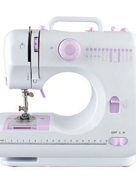 芳华FHSM-505G电商跨境选品家用电动缝纫机迷你锁边吃厚12线迹