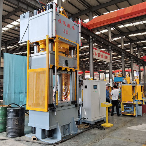 800吨三梁四柱液压机金属红冲热模锻高速热锻机模压机