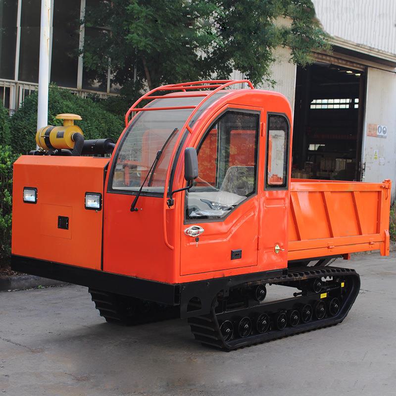 履带式自卸地形履带运输车履带全爬山虎运输车小型农用果园爬山机
