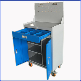 滕州艾德尔箱柜现货  挂板工具车 机床工具柜 带抽屉分隔板工具车