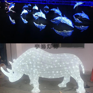 海豚天使企鹅皇冠驯鹿荷花独角兽LED造型灯 跨境专供