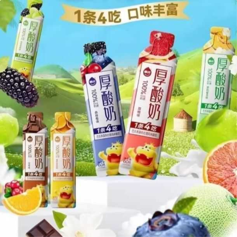 厚酸奶风味发酵乳车厘子双柚葡萄桑葚茉莉蜜瓜森林莓味60g