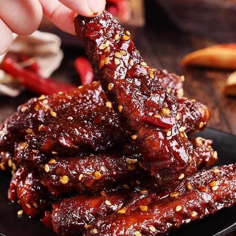 馋小乖香辣鸭翅中熟食下酒菜爆辣休闲食品夜宵解馋追剧零食小吃
