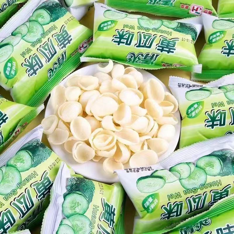 清爽拍黄瓜零食黄瓜味膨化食品薯片办公室休闲8090后校园儿时回忆