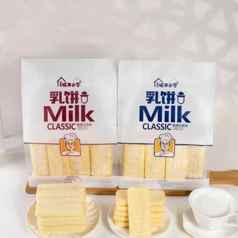 城市小零乳饼新西兰风味蛋黄牛奶味米饼点心休闲食品