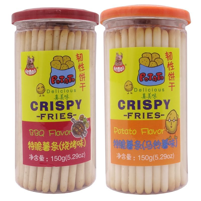 台湾品牌河马莉特脆薯条硬脆饼干宝贝磨牙饼休闲零食韧性土豆棒饼