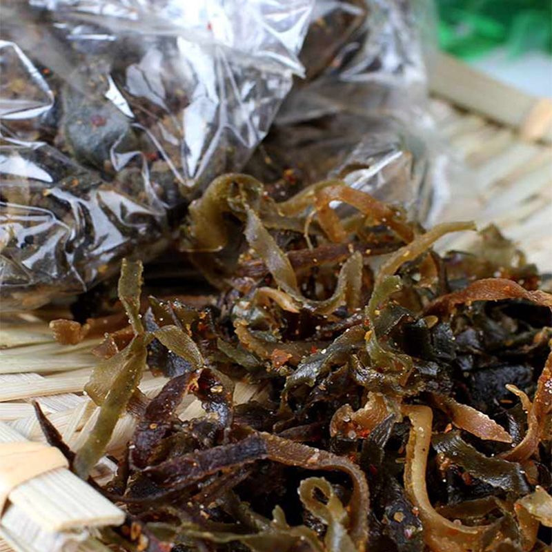 青岛海带丝特产即食干海带丝儿时味道厂家直销10袋20袋包邮