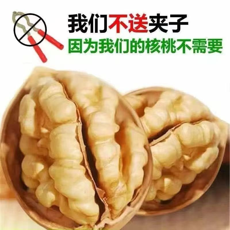 新疆新货185纸皮核桃原味无漂洗手捏薄皮核桃孕妇儿童零食