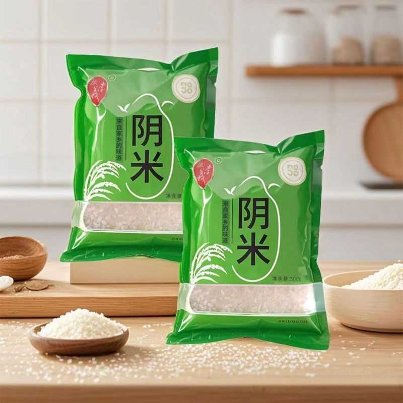 重庆万州地道阴米传统工艺圆颗糯米蒸熟阴干坐月子米煮粥煲汤营养