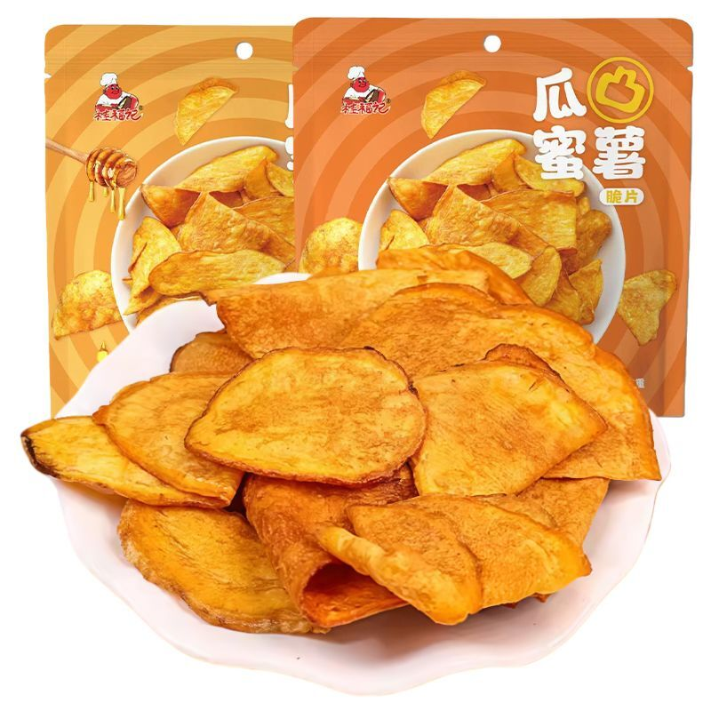桂福记瓜凸蜜薯解馋小零食红薯片独立小包装原味蜂蜜味整箱批发价