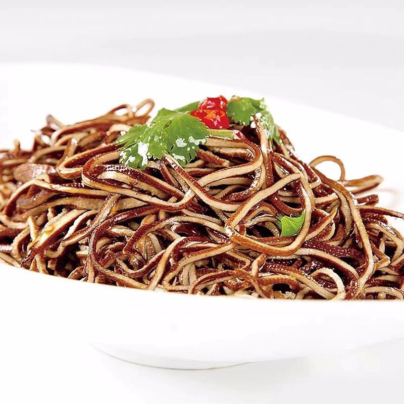 五香豆腐丝黑豆丝云丝免切豆丝凉拌菜山东特产凉拌菜半成品商用
