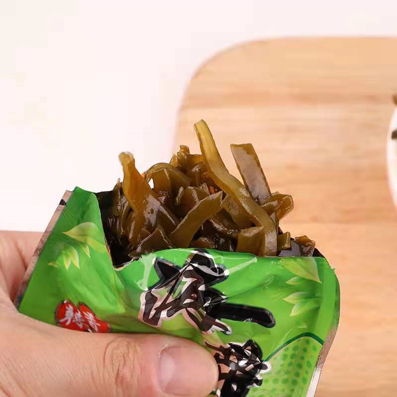 荣成海婷海带丝即食香辣麻辣味小包装咸菜下饭菜整箱批发休闲零食