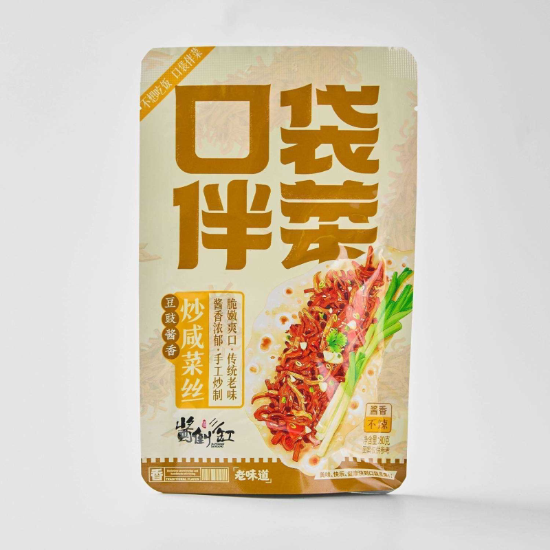 炒咸菜丝淄博口味口袋伴菜酱香口味拌饭90g农家爆炒微辣疙瘩丝