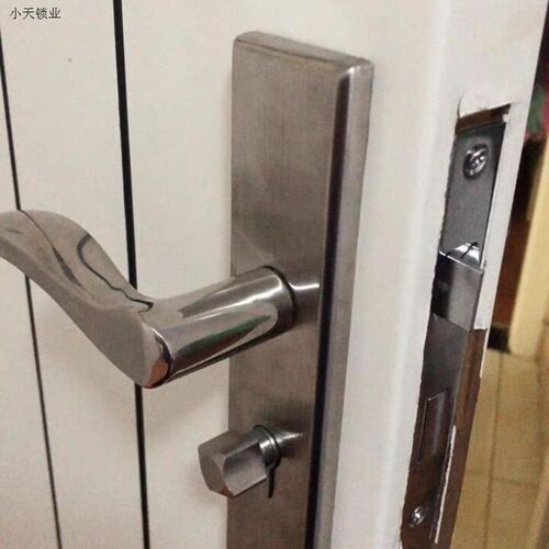 .房门锁卧室内门锁具换锁配锁大58锁体室木门锁执手面板不锈钢.