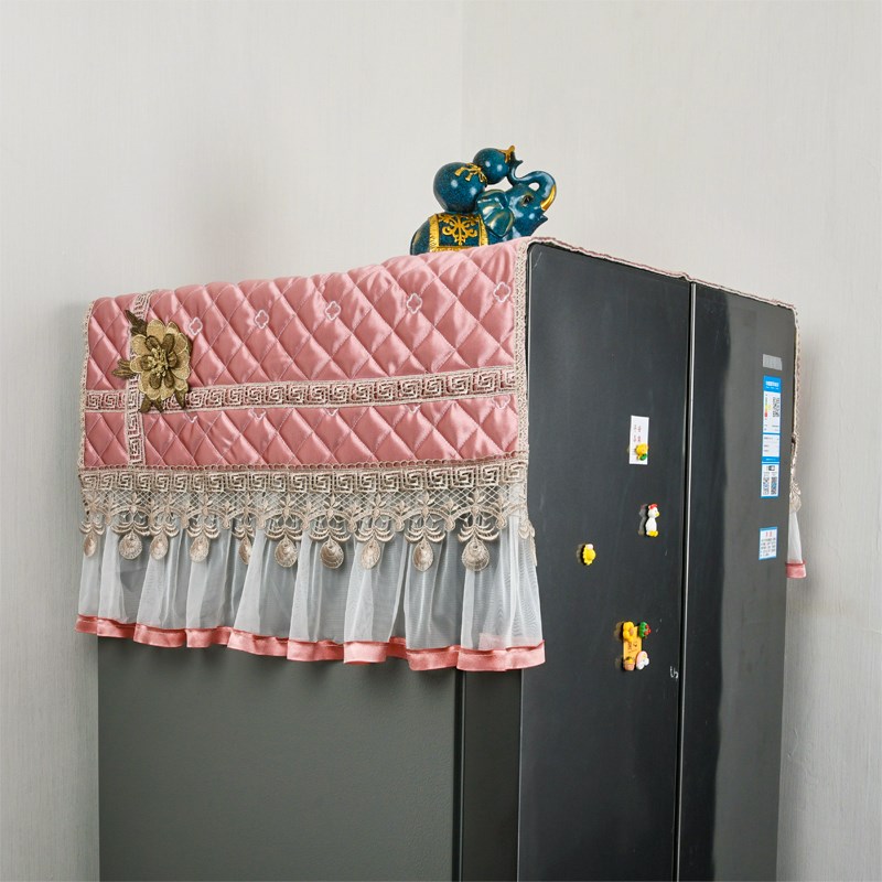 冰箱盖布柜顶防尘罩双开门单开门保护盖巾滚筒洗衣机帘套罩防尘布