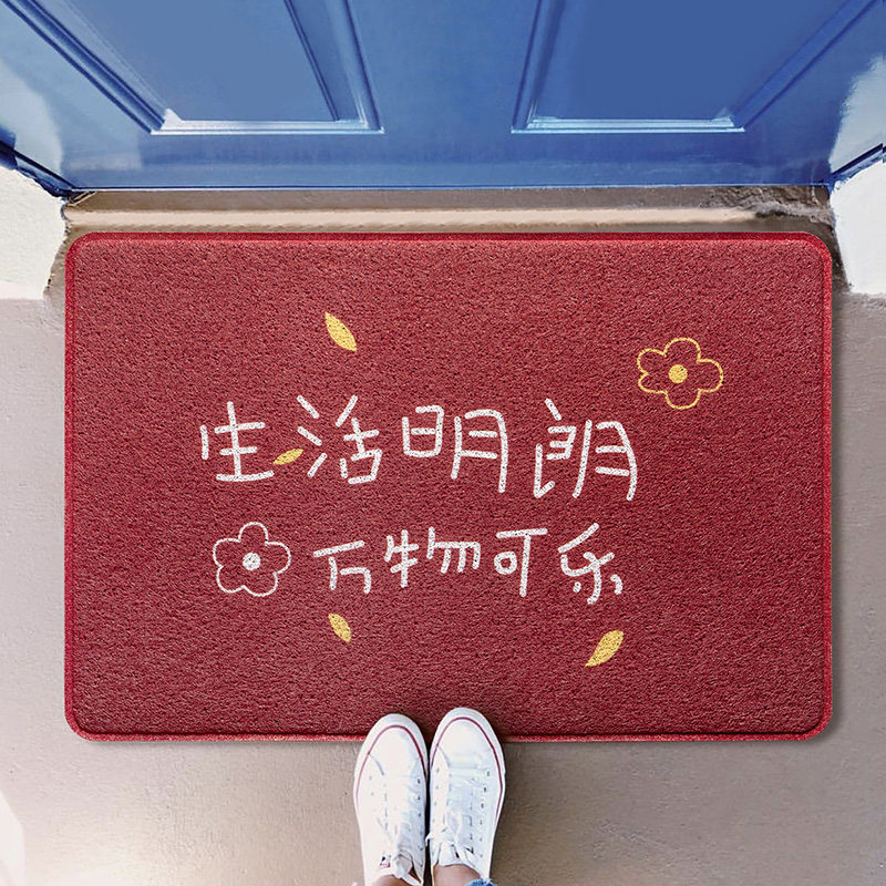 国潮红色入户门地垫进门门厅门口地毯门垫入门丝圈脚垫家用定制,居家布艺,家用脚垫,淘宝优惠券,粉丝福利购,淘宝优惠卷