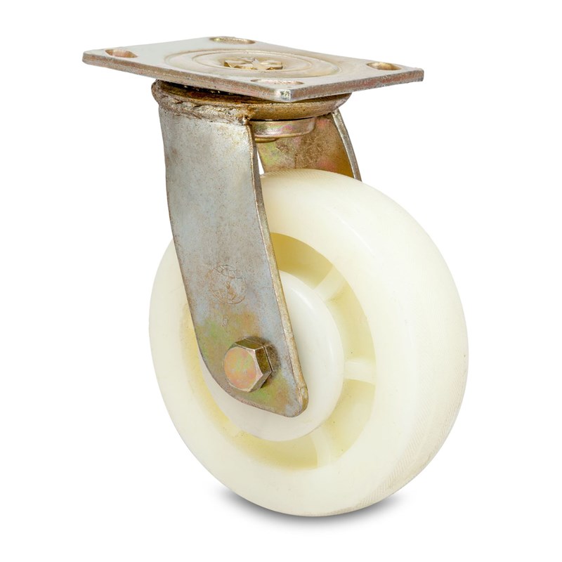 高载重4寸5寸6寸8寸重型工业尼龙脚轮万向轮手推车轮子耐磨胶轮