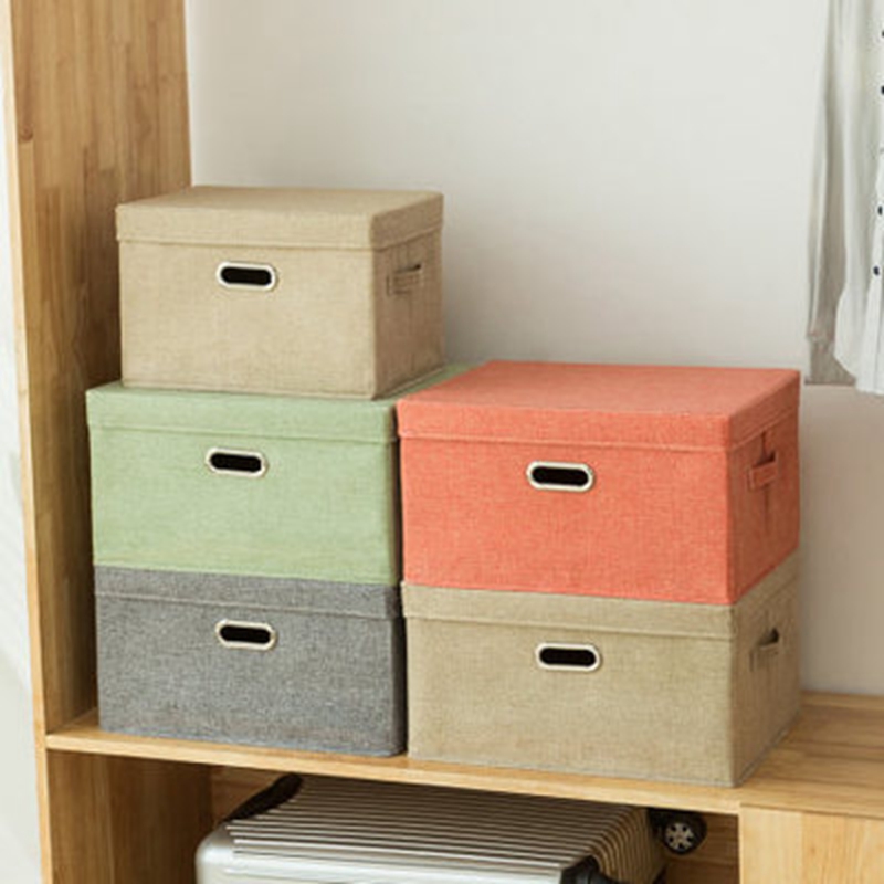 金属扣大小号毛衣收纳箱桌面杂物收纳盒辞职整理箱棉被衣物储物箱