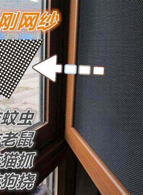 防盗窗拆洗内开防盗网开式边框展架网带金刚纱窗网工具纱门塑钢网