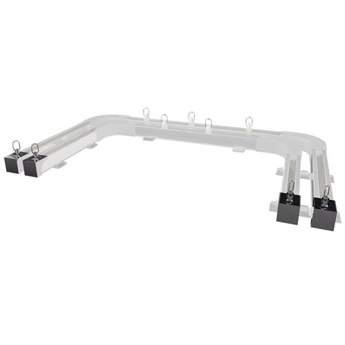 窗帘滑轨道窗帘轨道滑轨窗双导轨窗帘轨道直轨窗帘轨道u形托架