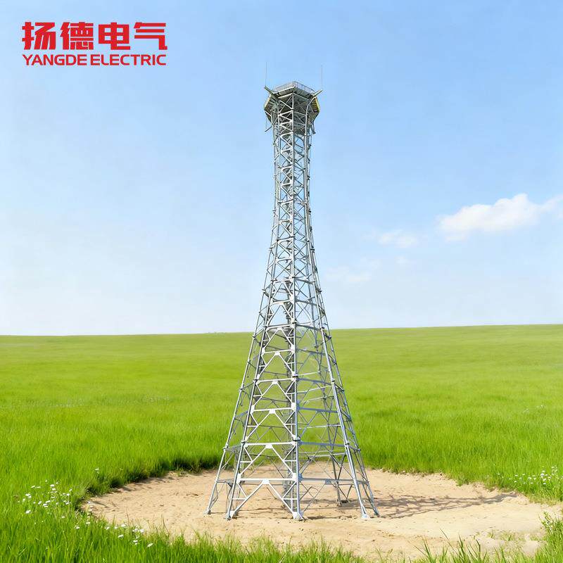 雷达气象通讯塔厂家钢结构信号发射塔通信装饰塔监控塔加工定制