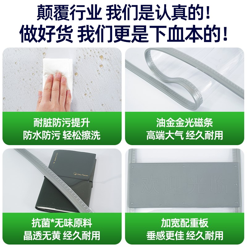 透明塑料PVC空调软门帘家用夏季店铺商用超市挡风防冷气皮帘子