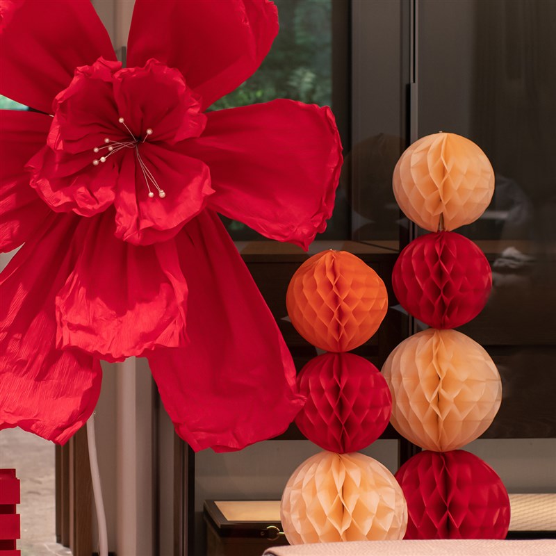 结婚礼背景纸鸢花手揉纸装饰纸艺褶皱大型手工花艺皱纹纸婚礼摆件