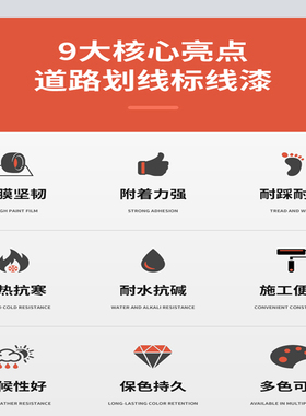 竡丽纳米矽油性划线漆硬化地面水泥地金刚砂地面亮光耐磨黄色划线