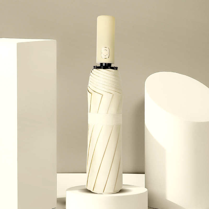 全自动雨伞男女纯色简约折叠晴雨两用大号遮阳防晒防紫外线太阳伞