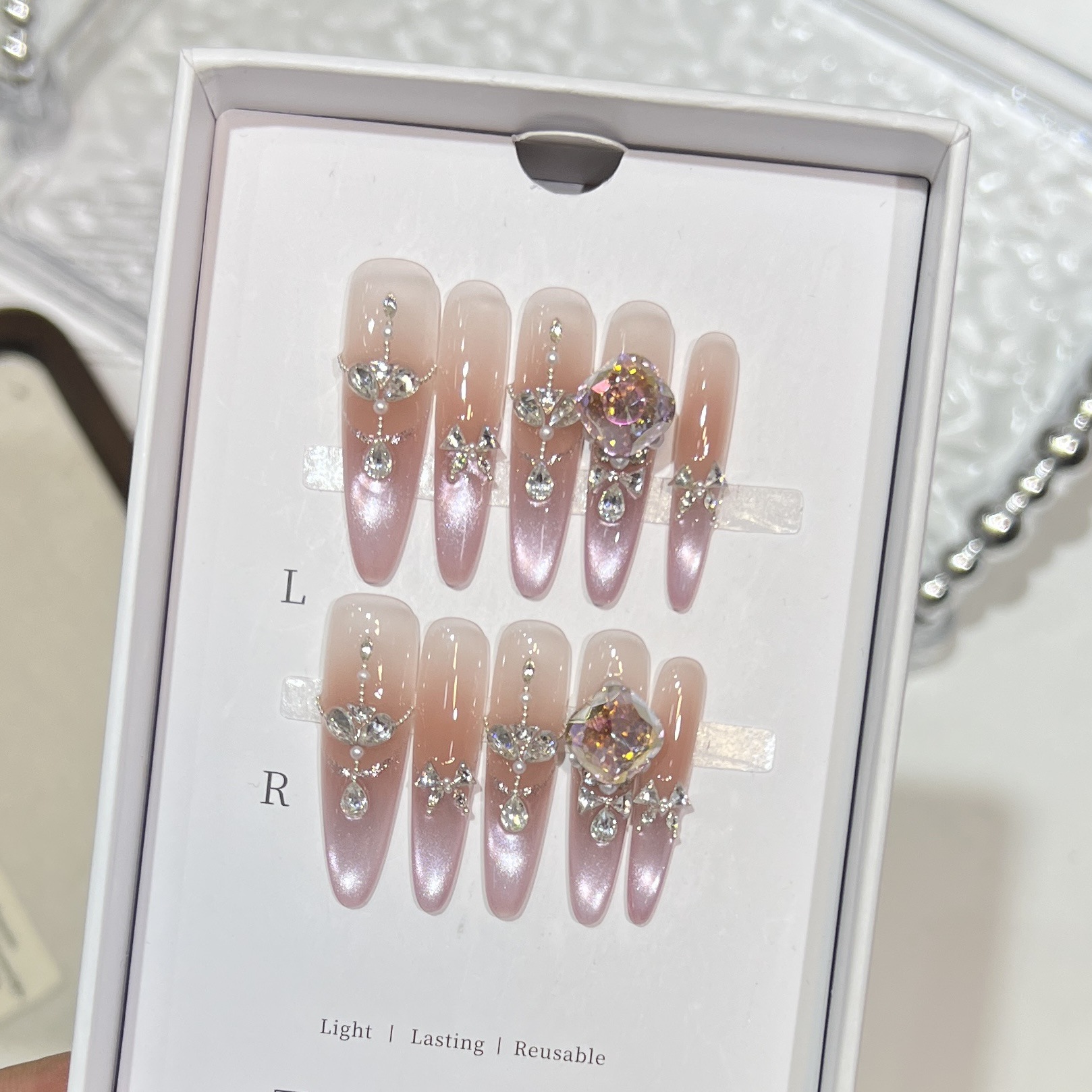 【细狗穿戴甲合集】长款美甲贴假