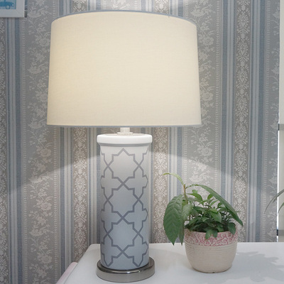 新中式乡村陶瓷台灯轻奢卧室床头灯简约现代客厅沙发装饰gole台灯