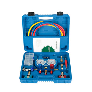 空调加氟制冷套装 R134aR22R410AR404A歧管压力表 空调制冷压力表