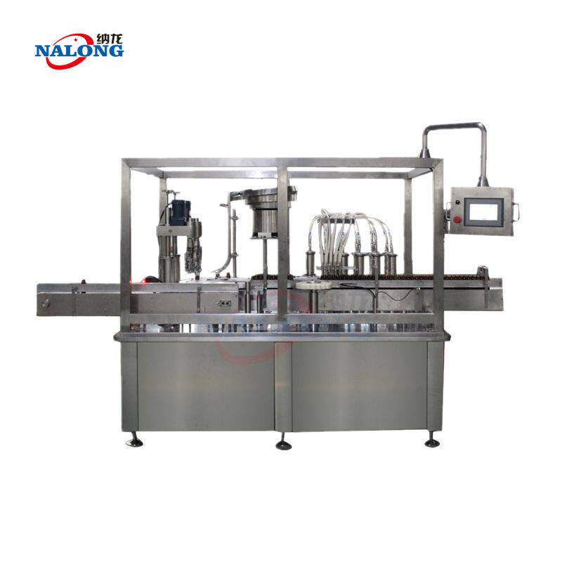 10头口服液瓶灌装机、10-20ml口服液细直管玻璃瓶灌装轧盖机