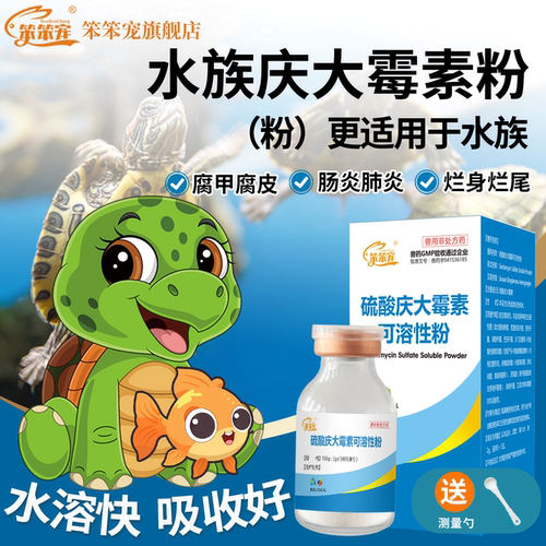 笨笨宠鱼龟肠炎白眼烂尾腐甲用药