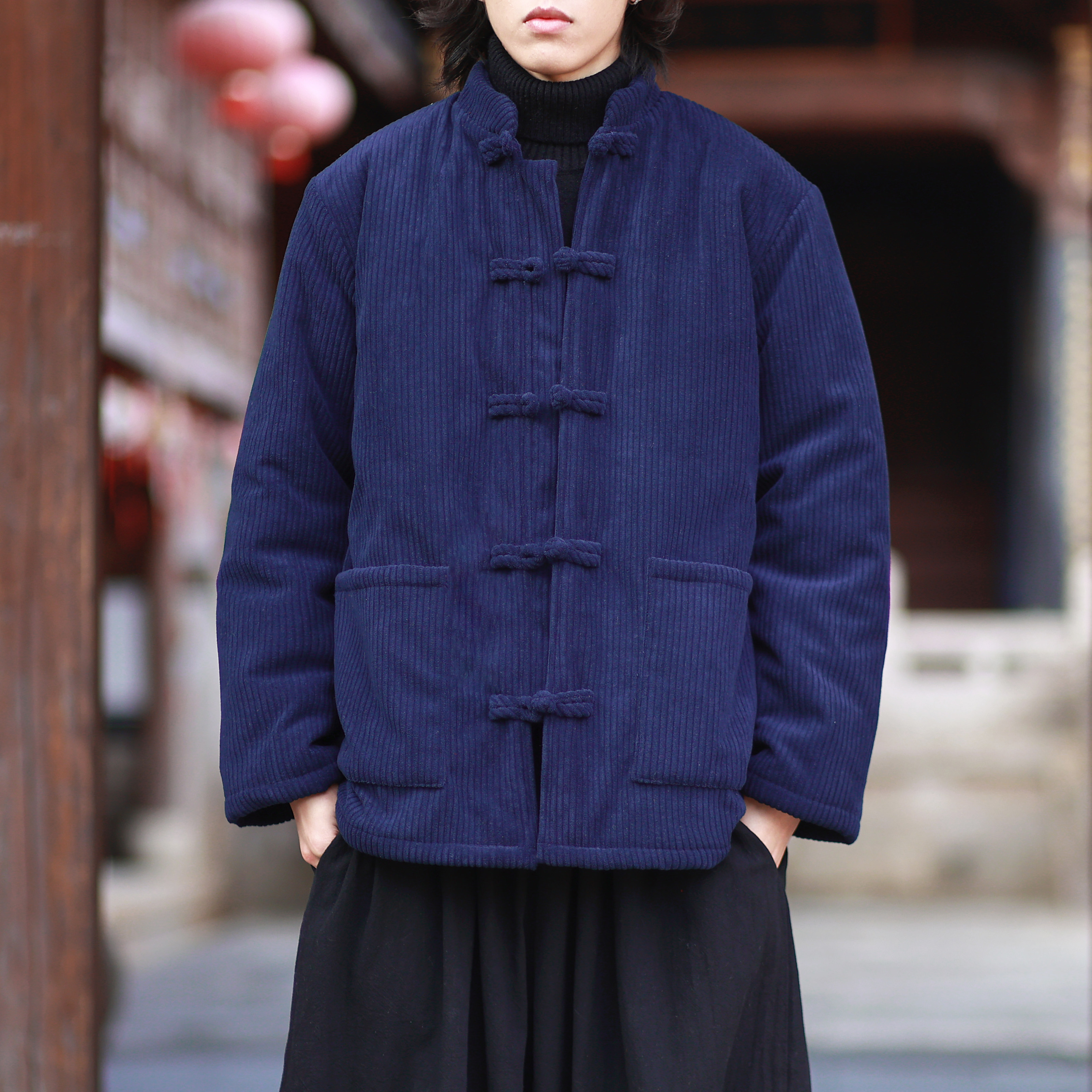 冬季新中式男式灯芯绒唐装棉袄加厚保暖盘扣棉衣中国风棉服外套潮,男装,唐装,淘宝优惠券,粉丝福利购,淘宝优惠卷