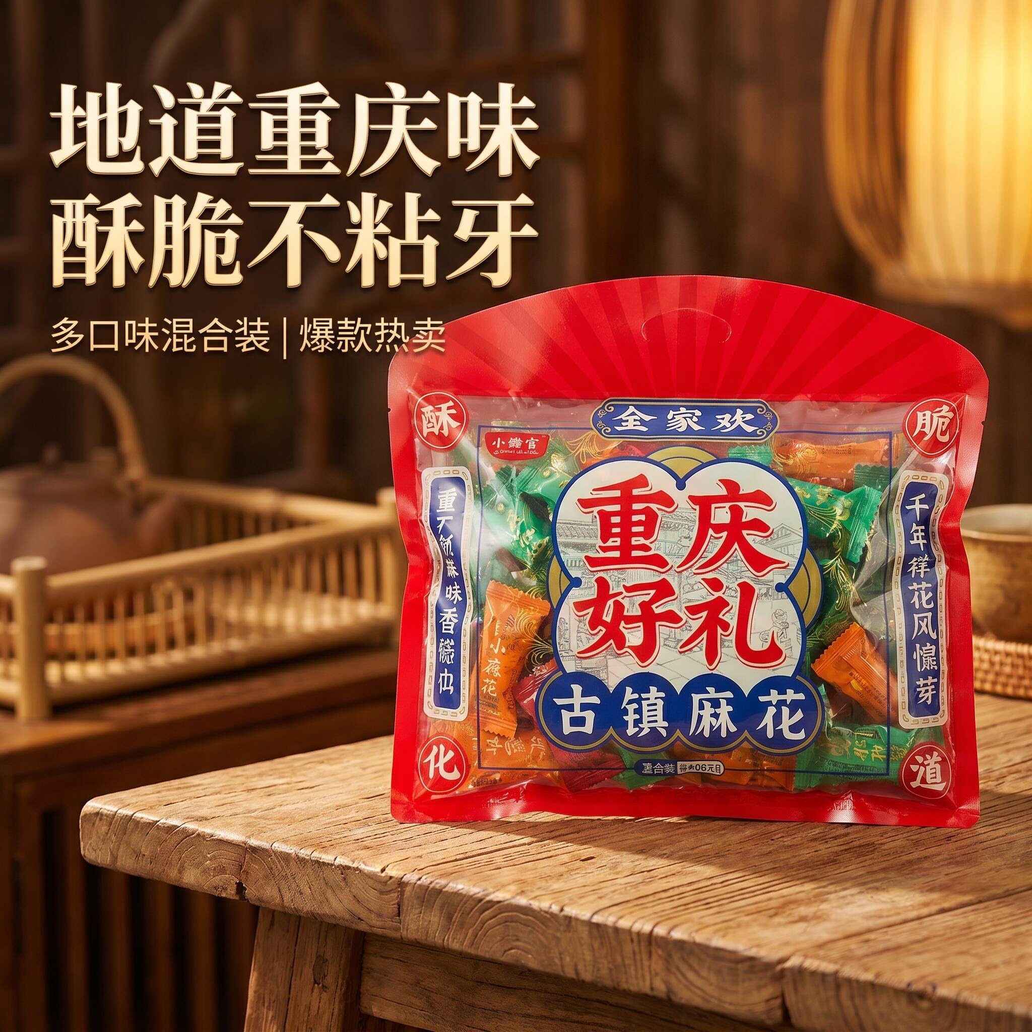 重庆特产小麻花瓷器口古镇正宗508g袋子伴手礼品