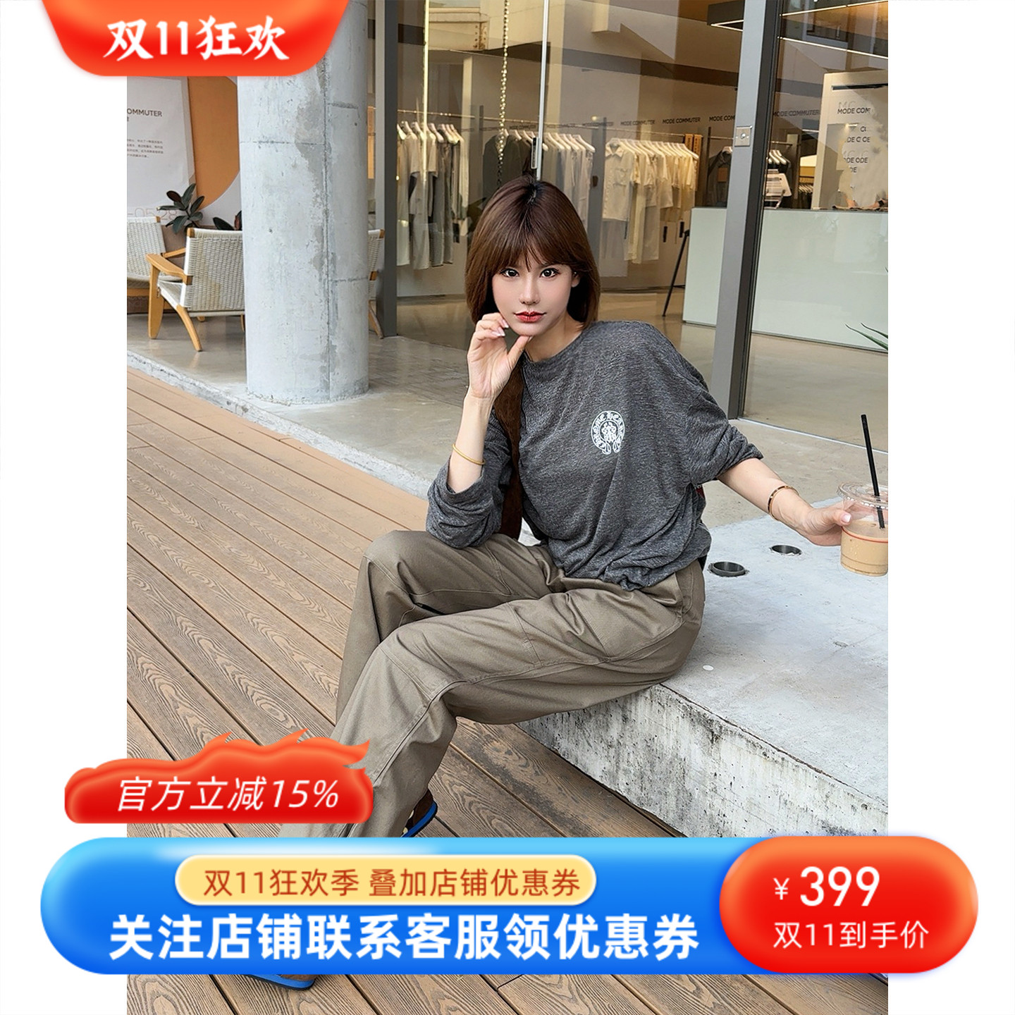 ASBR 独家渠道~复古解构工装裤25秋新款经典裤王巴恩风直通阔腿裤