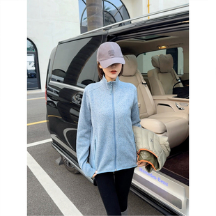 渠道货 百搭针织运动衫 时尚 经典 立领抓绒保暖外套25冬新款 ASBR