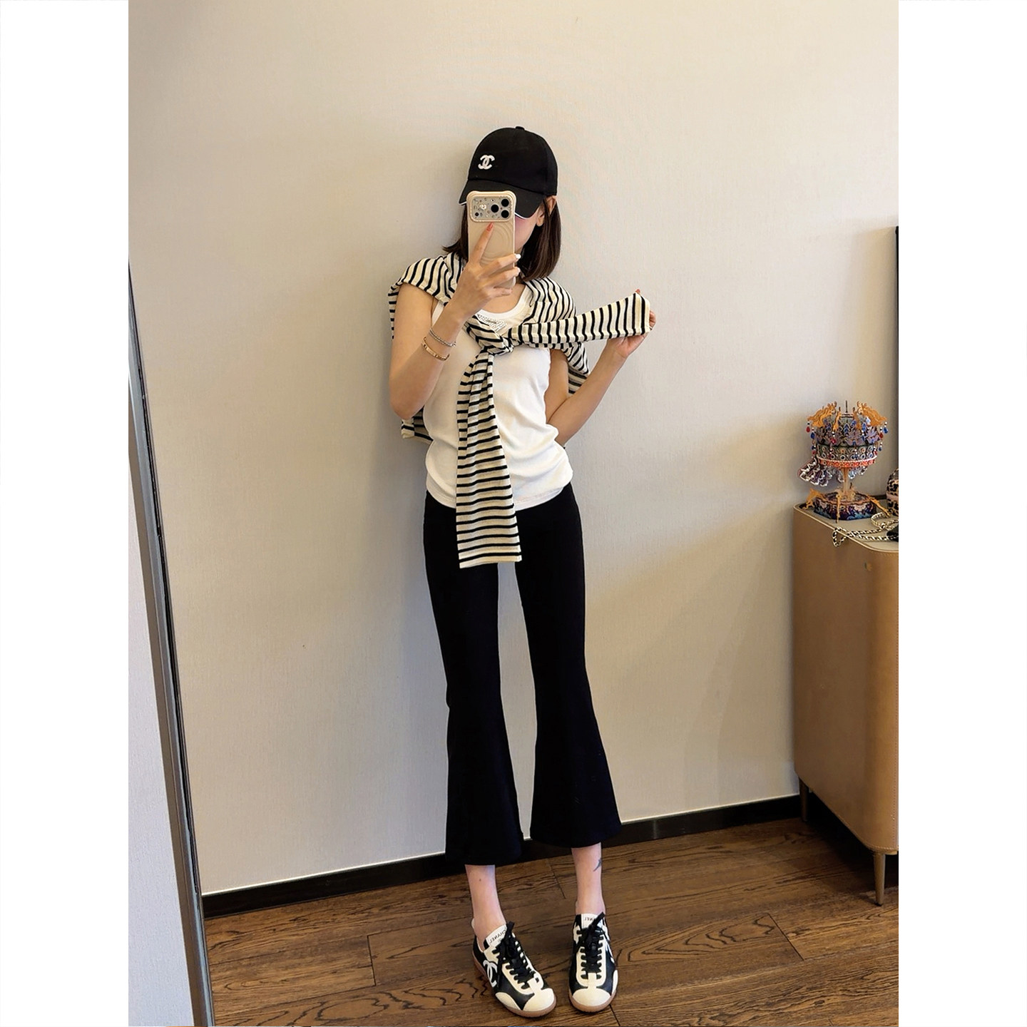 ASBR【裸感瑜伽裤】运动时尚高腰紧身弹力八分微喇｜七分打底裤女