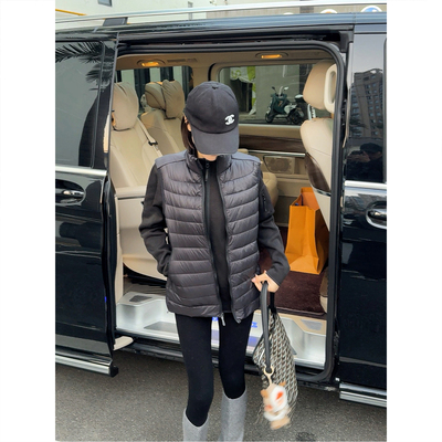 90%鸭绒户外保暖排骨羽绒马甲