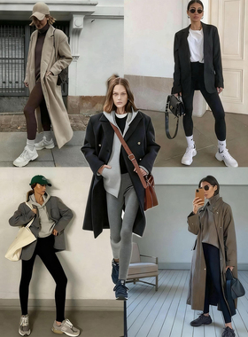 ASBR【福利】桑蚕丝羊毛混纺澳绒打底裤百搭四面高弹提臀瑜伽裤女